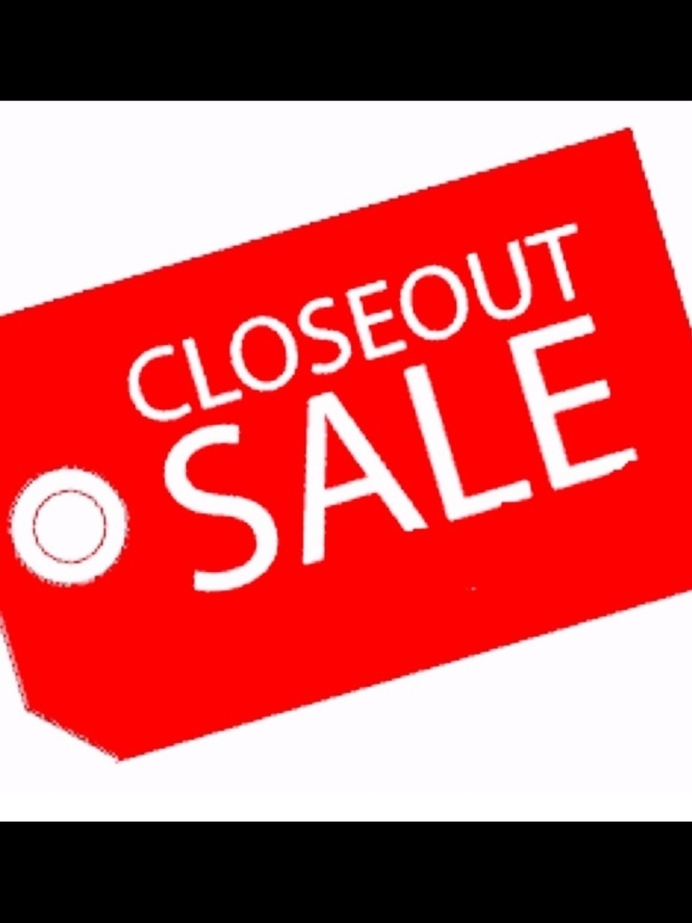 Closeout Sale Red Tag Graphic